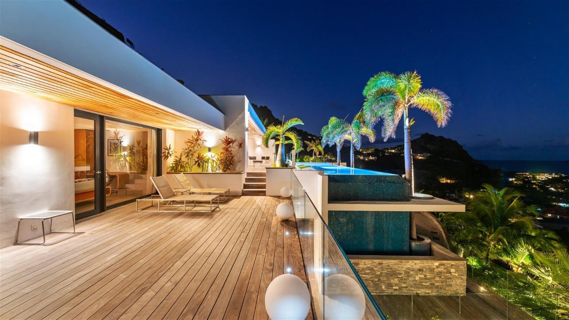 Villa Architecture Jewel Set On A Hillside St. Barthelemy Exterior foto